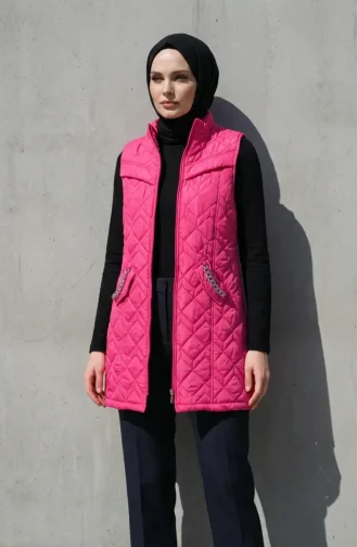 Gilet Matelassé 4949-01 Fuchsia 4949-01