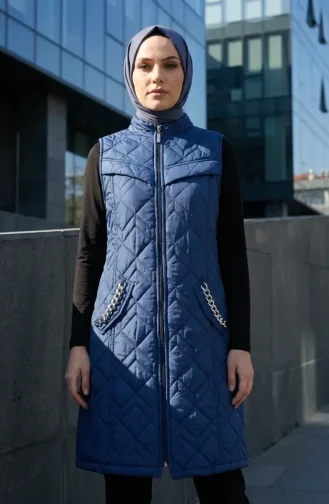 Gilet Matelassé 4949-03 Indigo 4949-03