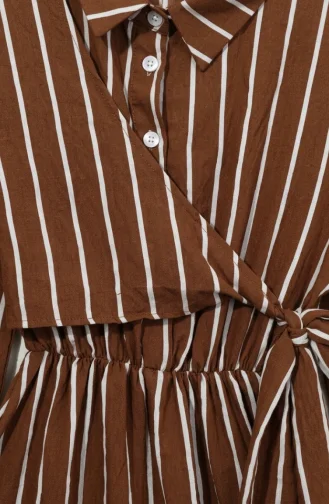 Brown İslamitische Jurk 0390-01