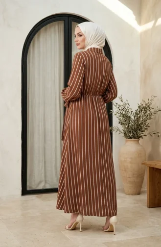 Brown İslamitische Jurk 0390-01