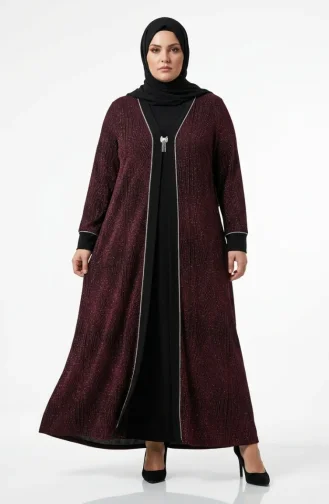 Habillé Hijab Bordeaux 6263-03