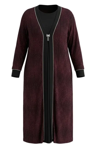 Habillé Hijab Bordeaux 6263-03