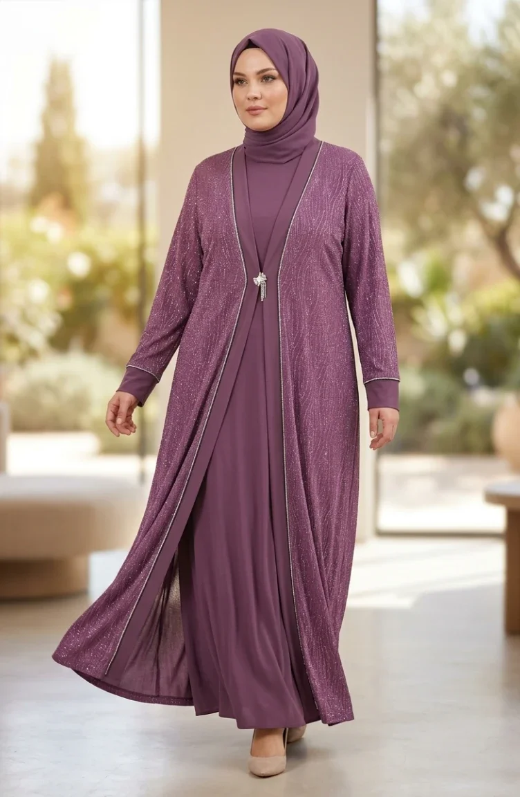 Habillé Hijab Rose Pâle 6263-04