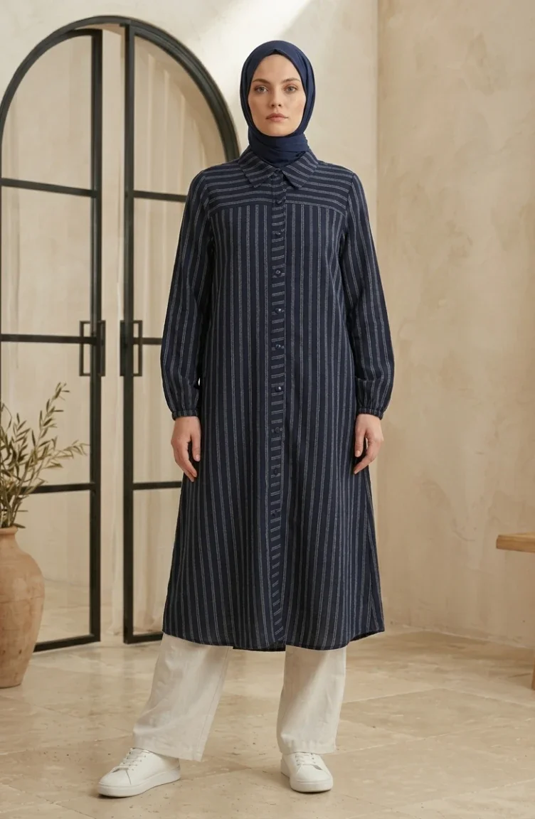 Navy Blue Tunics 0393-10