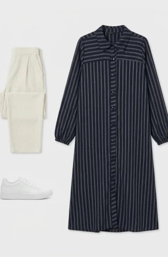 Navy Blue Tunics 0393-10