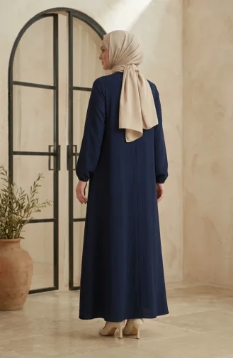 Navy Blue Abaya 4154-02