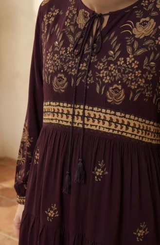 Robe Hijab Plum 4084-11