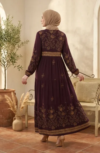 Robe Hijab Plum 4084-11