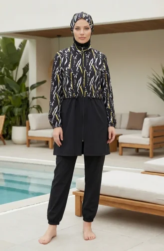 Black Swimsuit Hijab 1909-01