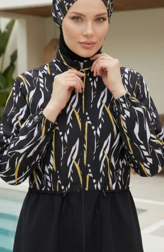 Black Swimsuit Hijab 1909-01