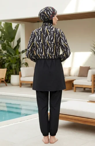 Black Swimsuit Hijab 1909-01