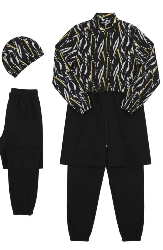 Black Swimsuit Hijab 1909-01