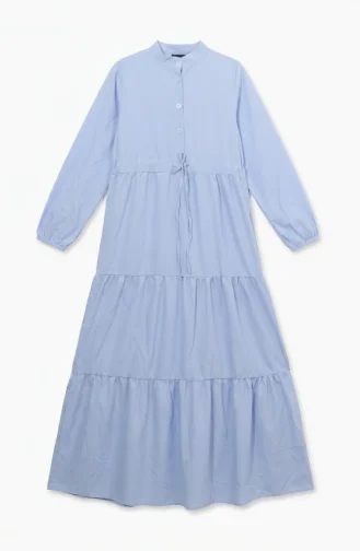 Baby Blue Hijab Dress 0336-06