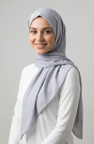 Silver Gray Hoofddoek 70409-08