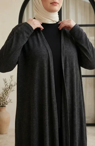 Anthrazit Strickjacke 8785-03