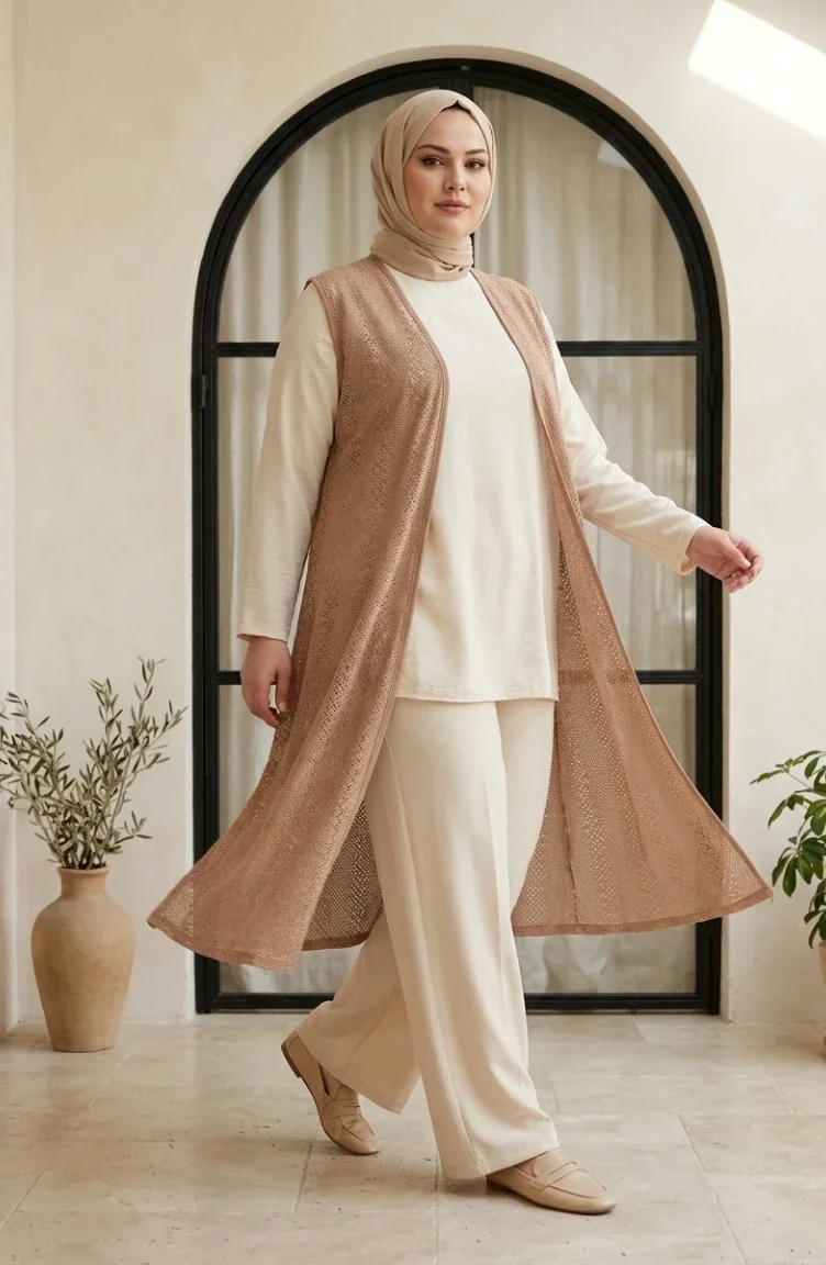 Milk Coffee Waistcoats 8783-03