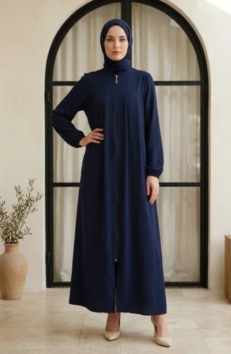 Navy Blue Abaya 4155-02