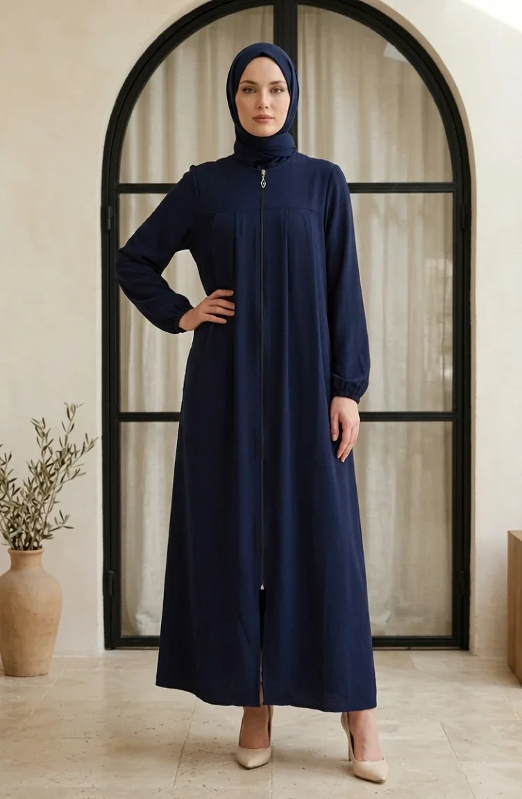 Navy Blue Abaya 4155-02