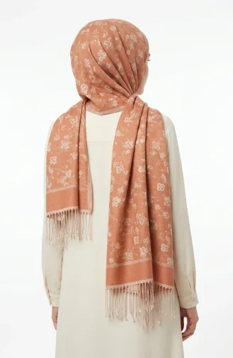 Kasjmiersjaal Met Franjes 70366-06 Tan 70366-06