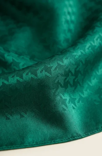 Jacquard-Schal 70389-03 Smaragdgrün 70389-03