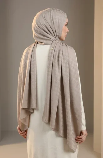 شال جاكار 70389-11 لون المنك الفاتح 70389-11