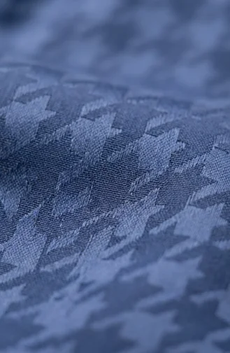 Jacquard-Schal 70389-13 Indigo 70389-13