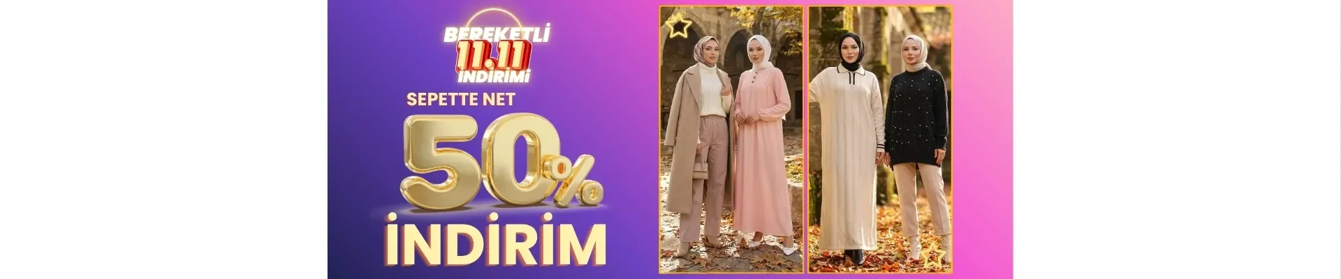 Sefamerve sepette net %50 İNDİRİM