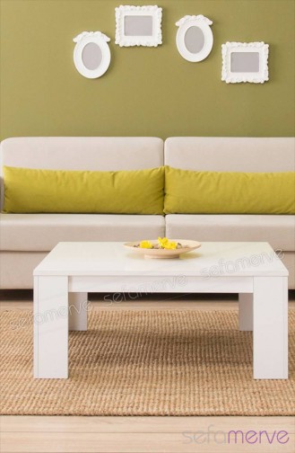Adore Life Style Kare Orta Sehpa Lake Beyaz 90X39X90 Cm