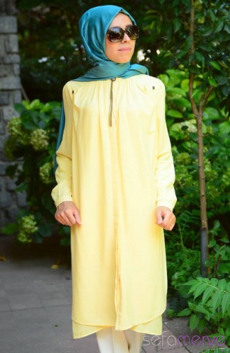 Hijab Tunic Esra Keskin Demir 3815-01 Yellow 3815-01