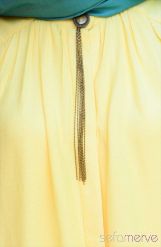 Hijab Tunic Esra Keskin Demir 3815-01 Yellow 3815-01
