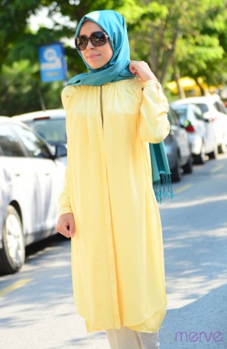 Hijab Tunic Esra Keskin Demir 3815-01 Yellow 3815-01