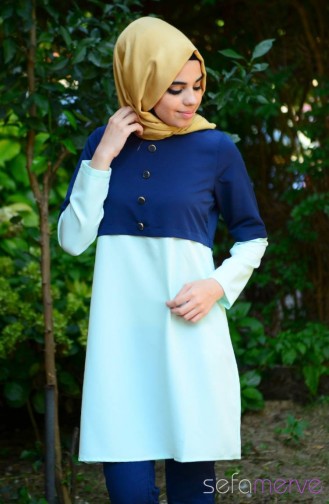 Tubanur Tunik 3557-02 Mint Yeşil