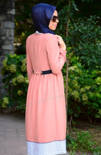 Yazlık Pardesü Kap SRM Moda 14134-09 Koyu Somon