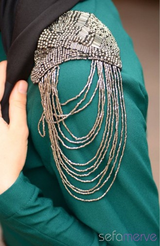 Sefamerve Kombin Elbise GLY 143317-03 Yeşil