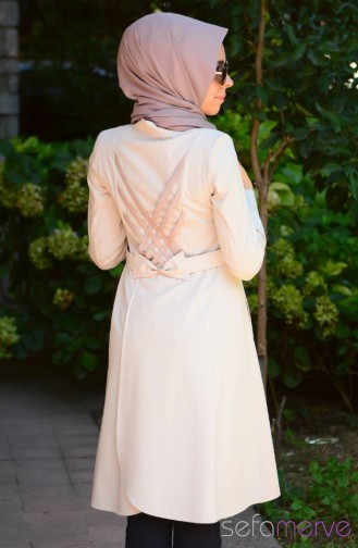 Yazlık Pardesü Kap SRM Moda 14201-02 Bej