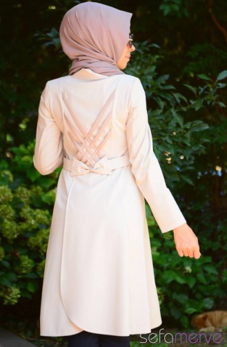 Yazlık Pardesü Kap SRM Moda 14201-02 Bej