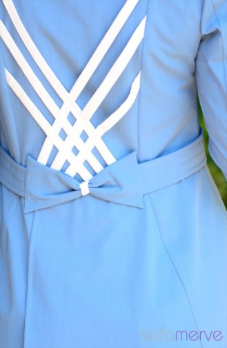 Yazlık Pardesü Kap SRM Moda 14201-05 Mavi