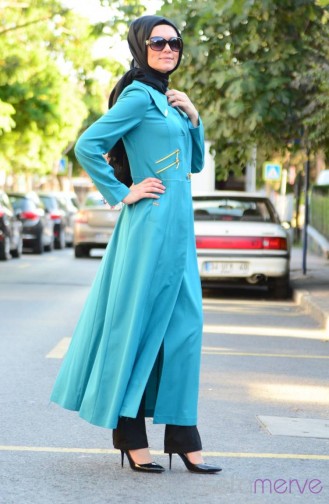 Yazlık Pardesü SRM Moda 14133KK-04 Petrol