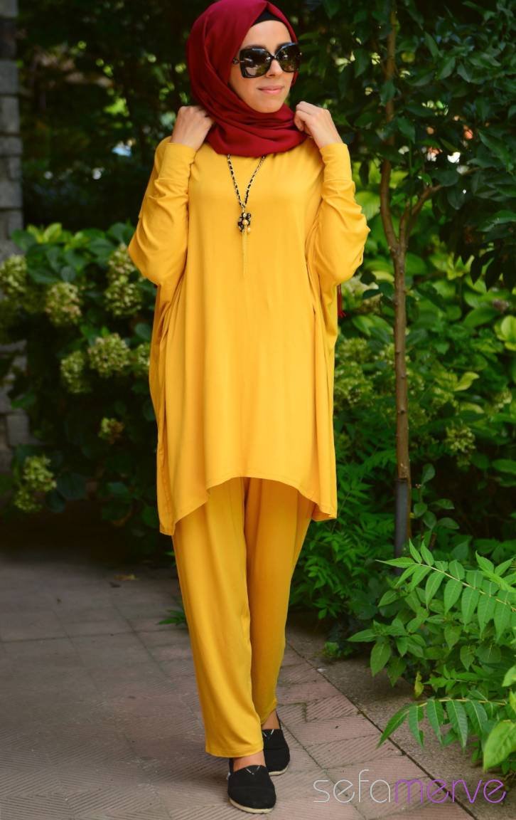 Tunic Pants Set 3715-05 Saffron 3715-05