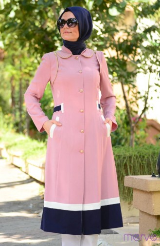 Yazlık Pardesü Kap SRM Moda 14129-01 Pembe