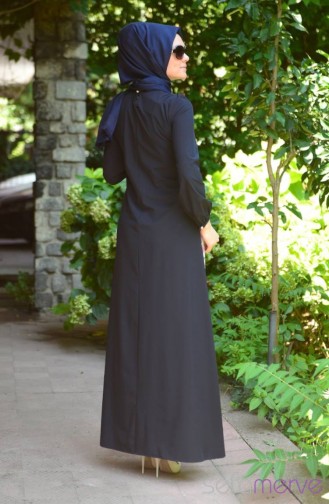 Robe Hijab Bleu Marine 5363-01