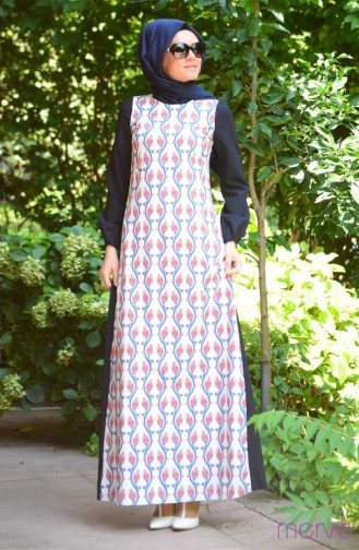 Robe Hijab Bleu Marine 5363-01