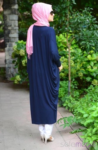 Sefamerve Uzun Tunik 3714-04 Lacivert