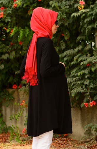 Tesettür Hamile Tunik 4069-01 Siyah