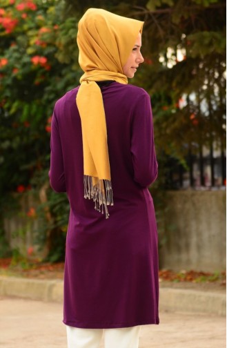 Tubanur Tesettür Tunik 2158-09 Mürdüm