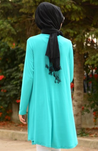 Tesettür Hamile Tunik 4070-06 Mint Yeşil