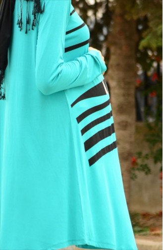 Tesettür Hamile Tunik 4070-06 Mint Yeşil