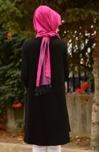 Tesettür Hamile Tunik 4070-01 Siyah