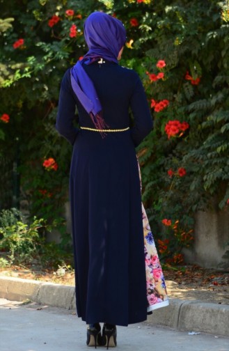 Robe Hijab Bleu Marine 5237-03