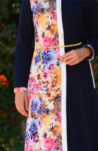 Robe Hijab Bleu Marine 5237-03